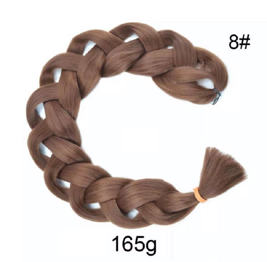 #8 Plauku pluostas kanekalonas 100cm 165g šviesiai ruda