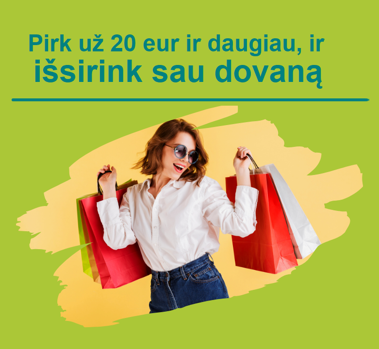 Užsakymas 20eur ir daugiau