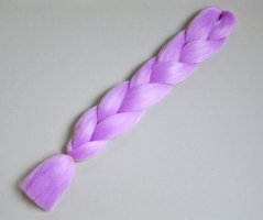 Plaukų pluoštas- pynė 60 cm  šviesiai violetinė, pristatymas 10-15 d.
