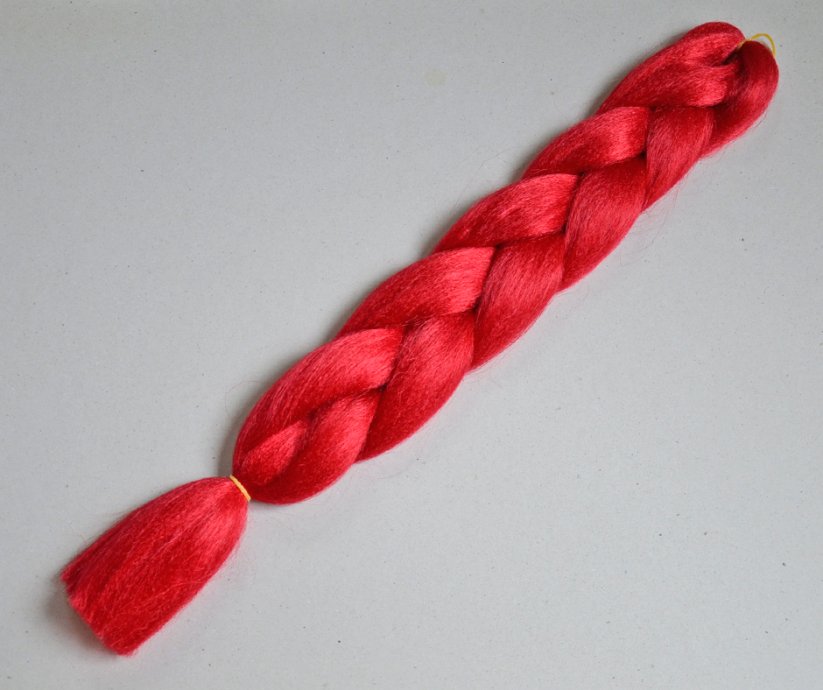 Vienspalvis kanekalonas 60 cm A12 raudona