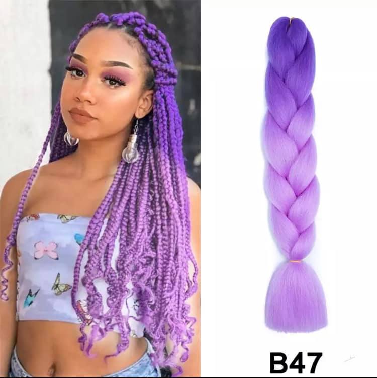 Dvispalvis Plaukų Pluoštas 100g 60cm B47