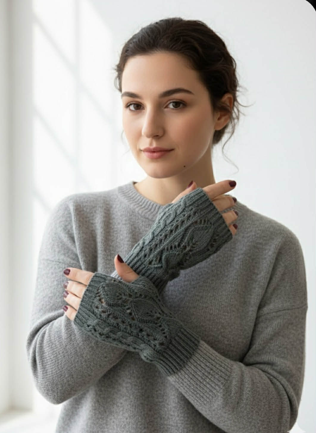 MEGZTOS PIRŠTINĖS-RIEŠINĖS MOTERIMS, PILKOS