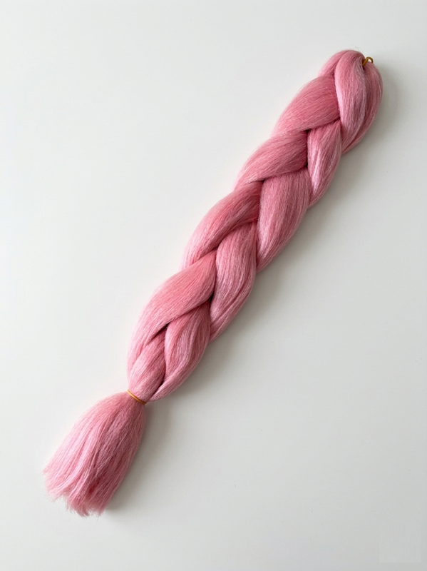 Kanekalonas 60 cm dūminė rožinė